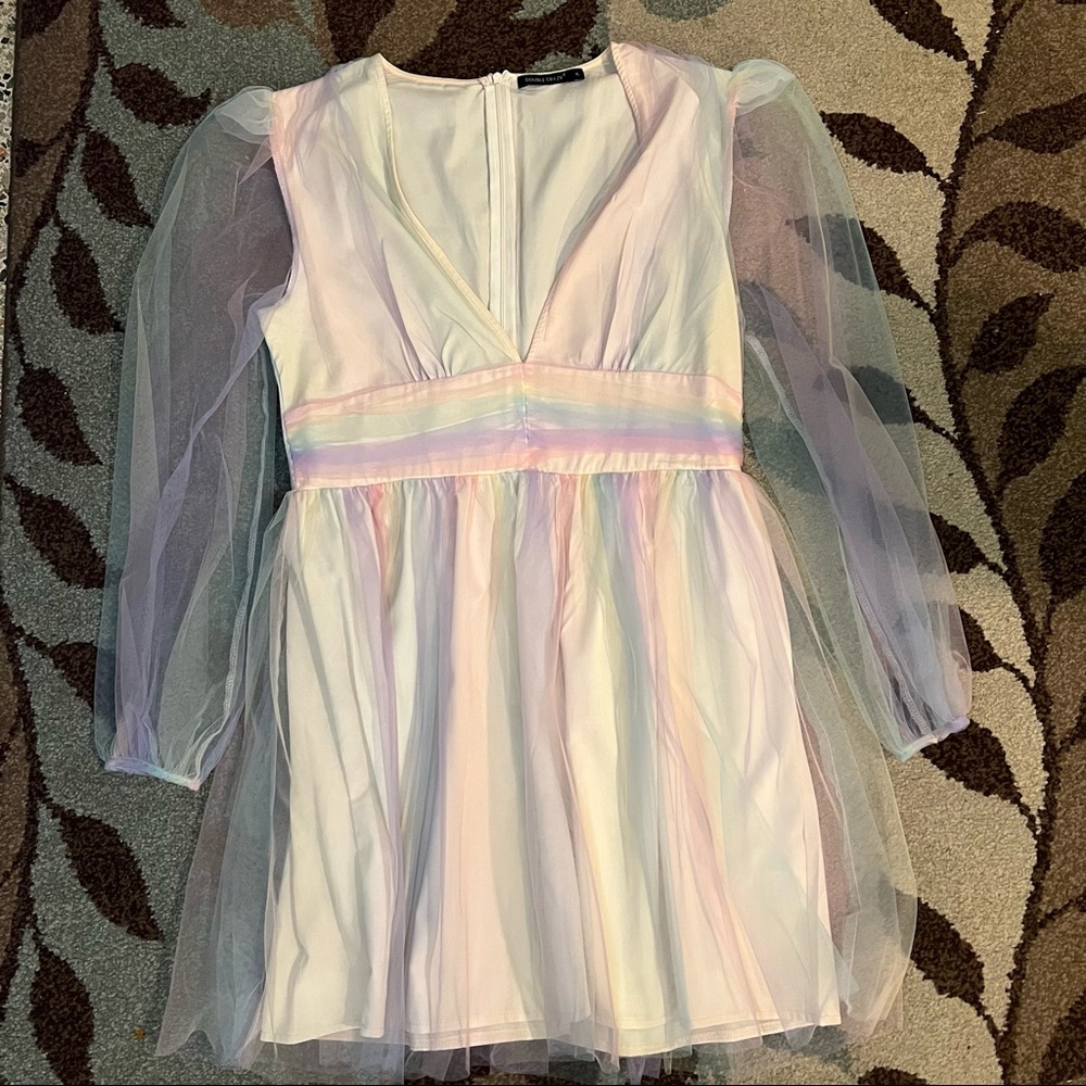 Rainbow Tulle Dress